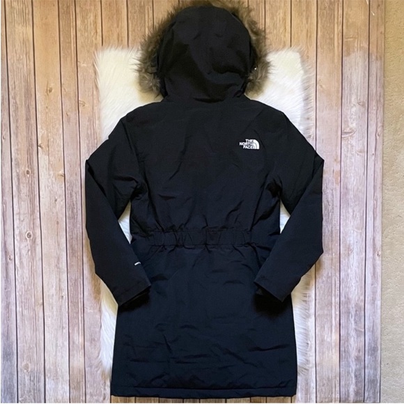 The North Face Women’s Arctic Parka Black Waterproof Coat - Picture 7 of 11